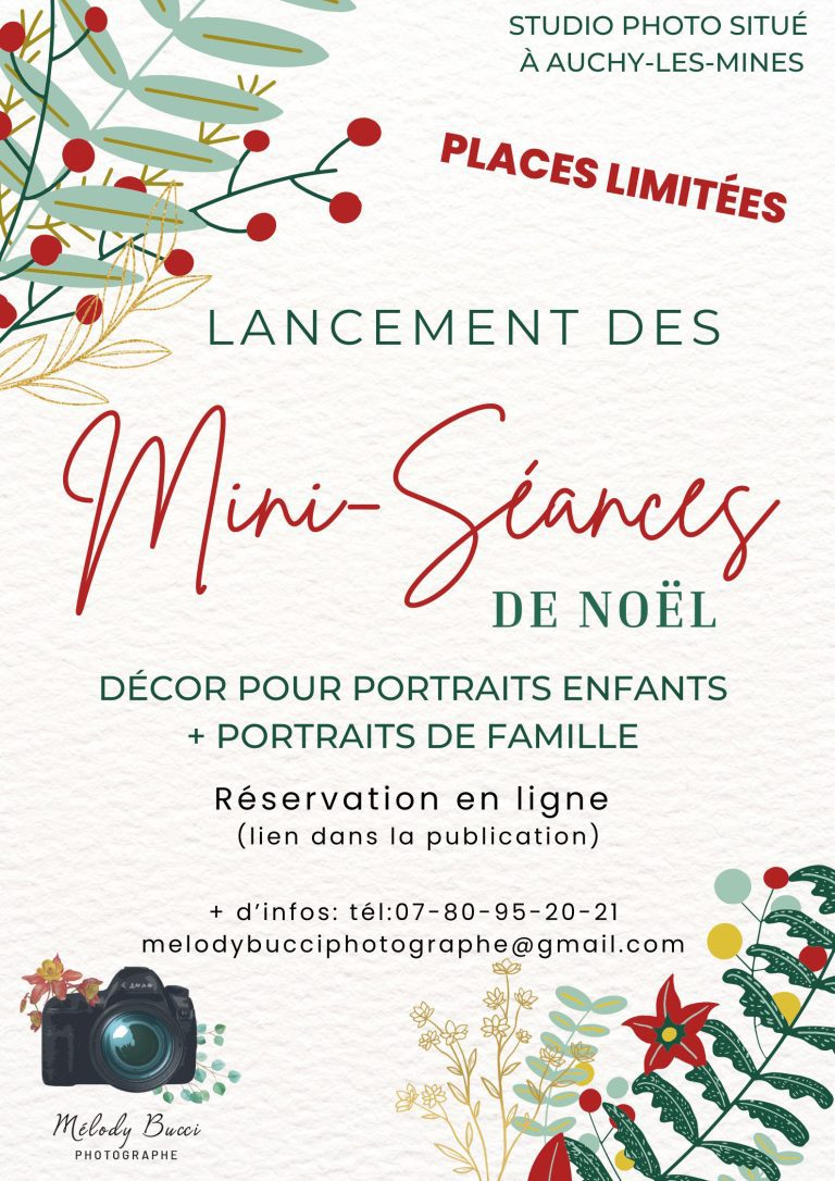 Mini-Séances de Noël: ouverture des réservations